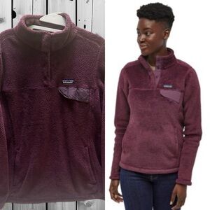 Patagonia Women’s Burgundy Fleece Jacket size XL